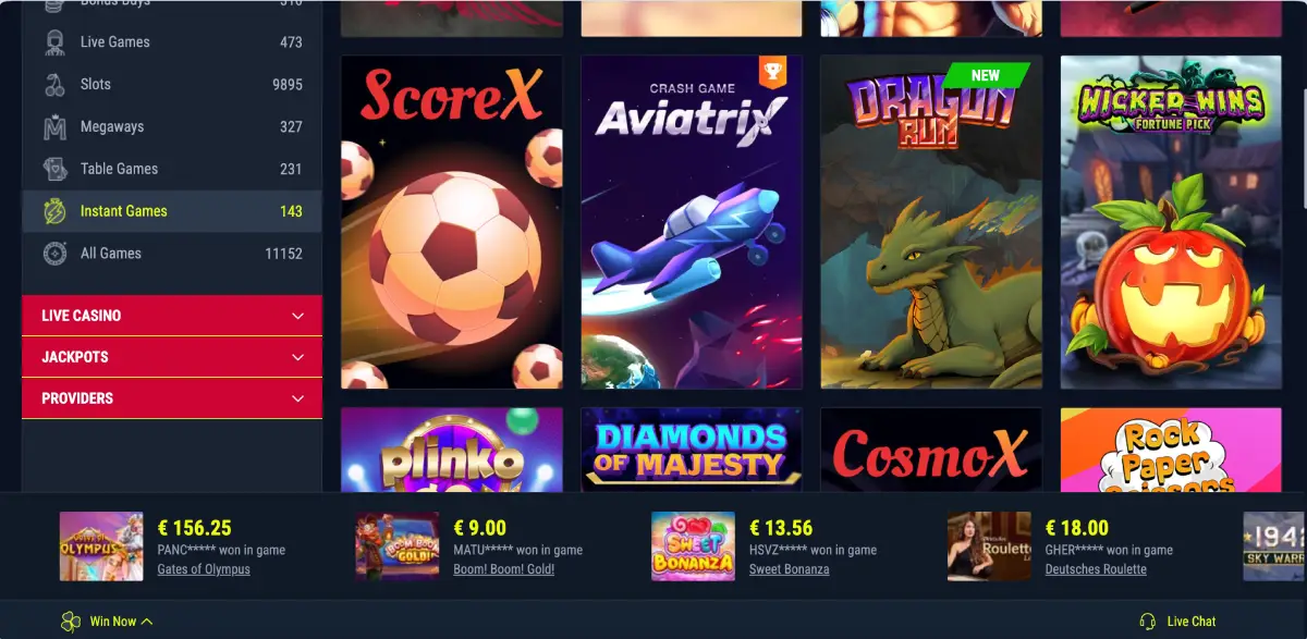Aviatrix in Rabona game list
